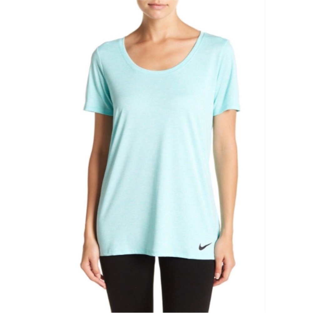 Nike Women's Aqua Short Sleeve Tee Size Large